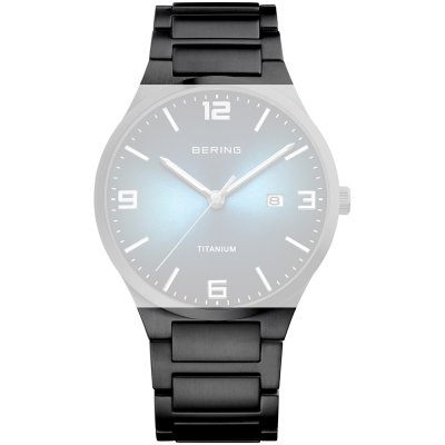 Cinturino Bering Straps PT-A15240T-BTB Titanium