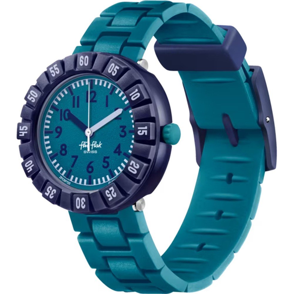 Orologio Flik Flak 5+ Power Time FCSP122 Level Teal