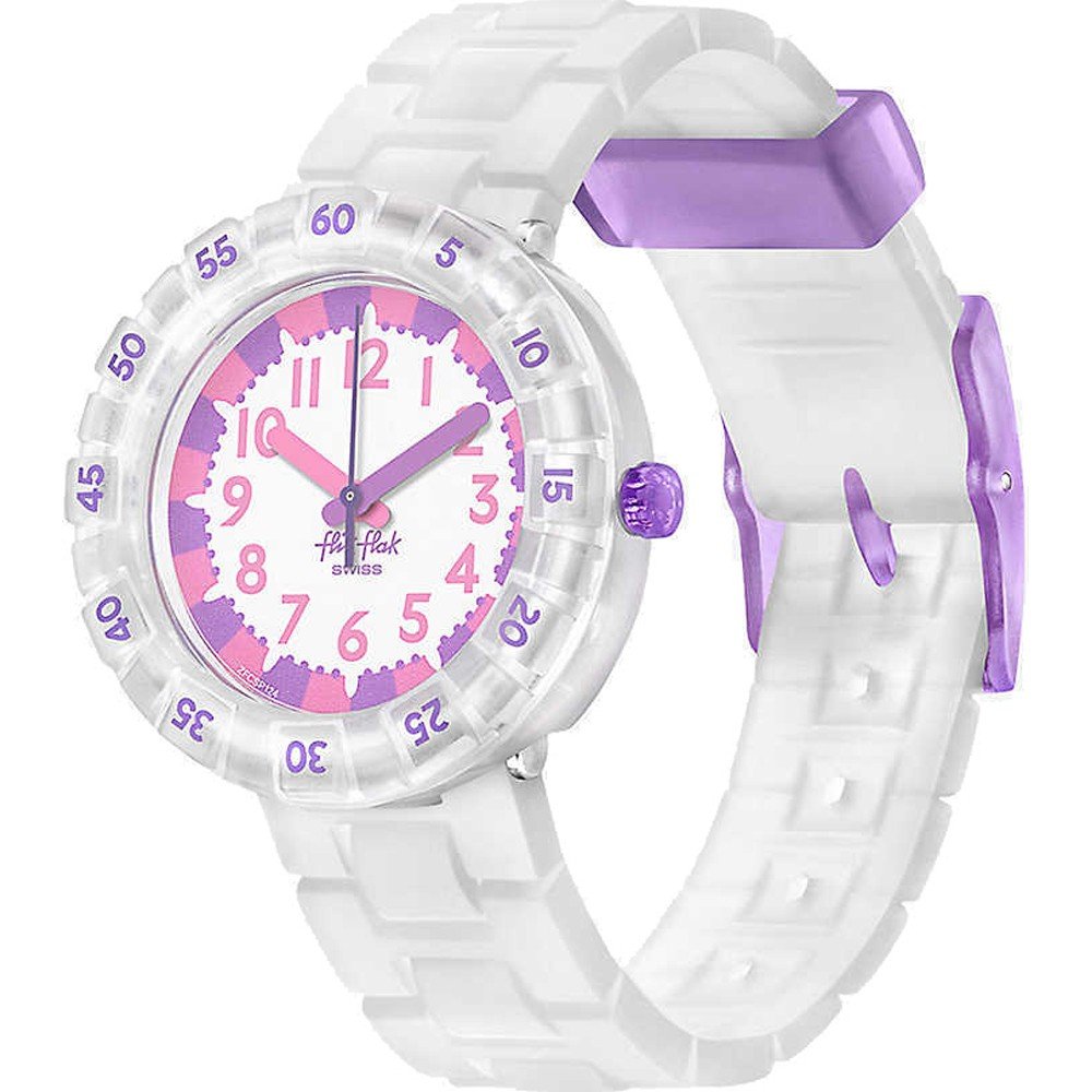 Orologio Flik Flak 5+ Power Time FCSP124 Level Milky