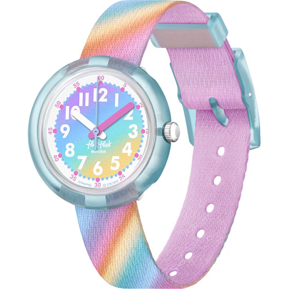 Orologio Flik Flak 5+ Power Time FPNP152 Liquid Rainbow