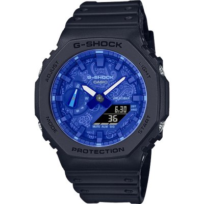 Orologio G-Shock Classic Style GA-2100BP-1A Carbon Core - Blue Paisley
