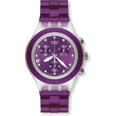 Orologio Swatch Chrono SVCK4048AG Full-Blooded Blueberry