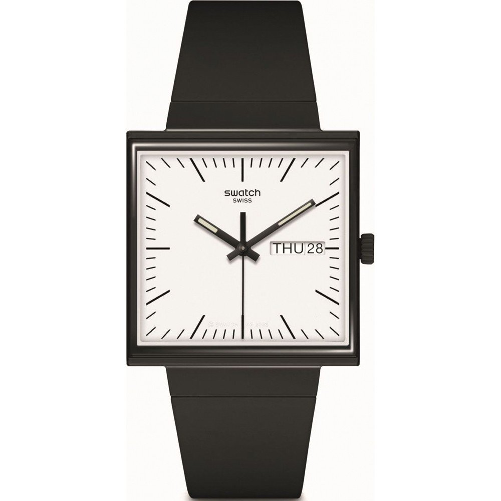 Orologio Swatch What If - Square SO34B700 What If... Black?