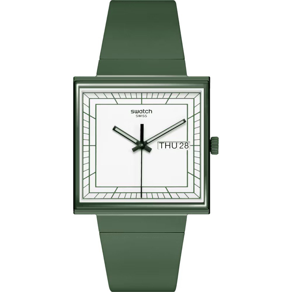 Orologio Swatch What If - Square SO34G700 What If... Green?