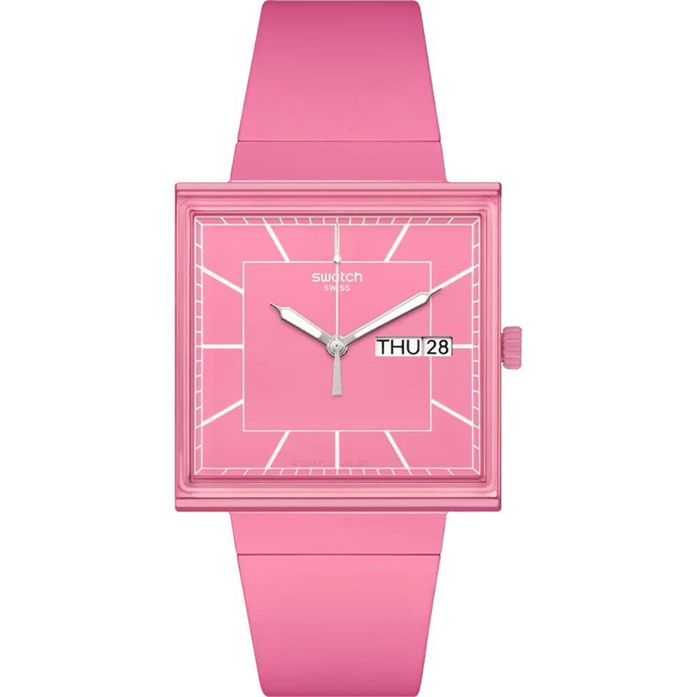 Orologio Swatch What If - Square SO34P700 What If... Rose?