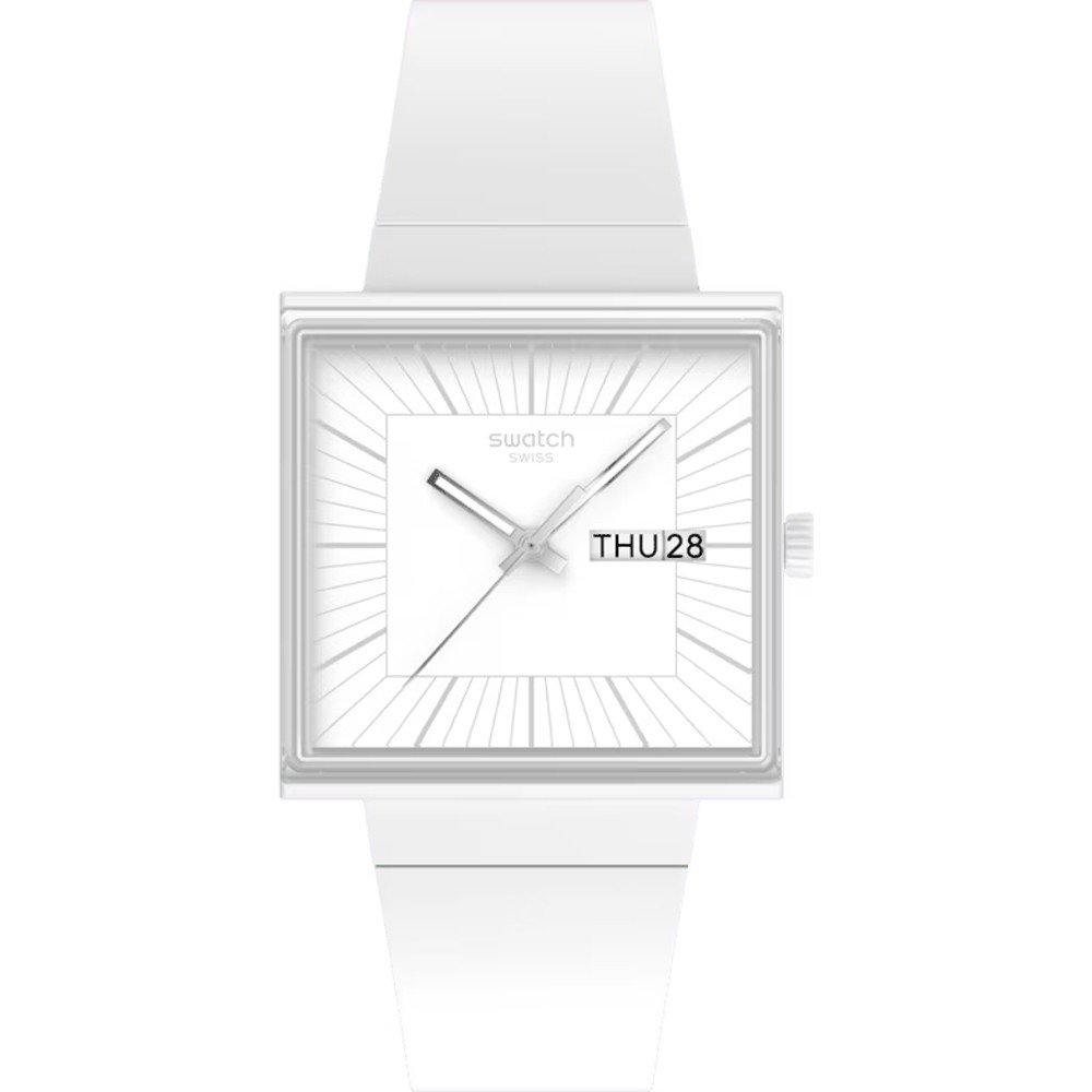 Orologio Swatch What If - Square SO34W700 What If... Allwhite?