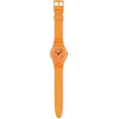 Orologio Swatch Originals Medium (34mm) GO110 Time Never Dies Orange