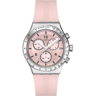 Orologio Swatch Irony - Chrono New YVS532 Poppingly Pink