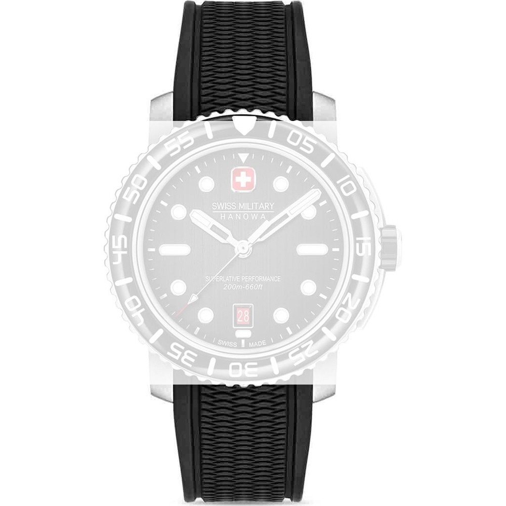 Cinturino Swiss Military Hanowa ASMWGN0001701 Black Marlin